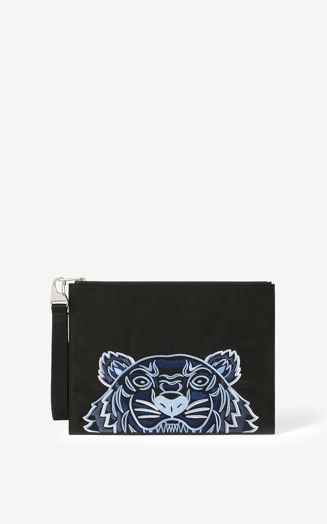 Kenzo Large canvas Kampus 虎 財布 レディース 黒 - ULGETD836